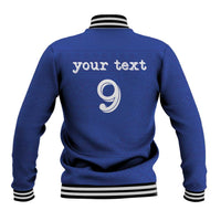 Custom Fijian Football Baseball Jacket Tapa Pattern and Shark Tribal