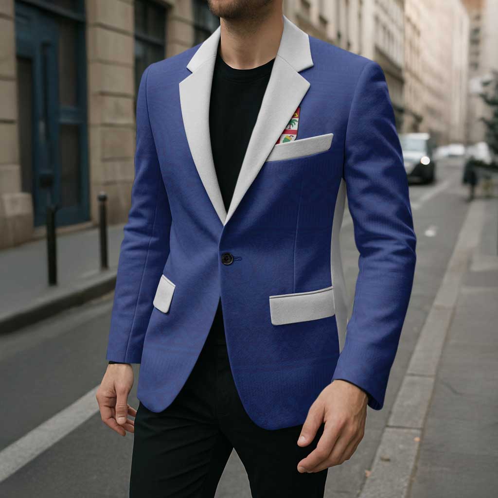 Custom Fijian Football Blazer Tapa Pattern and Shark Tribal