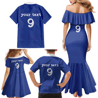 Custom Fijian Football Family Matching Mermaid Dress and Hawaiian Shirt Tapa Pattern and Shark Tribal LT03 - Polynesian Pride