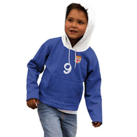 Custom Fijian Football Kid Hoodie Tapa Pattern and Shark Tribal