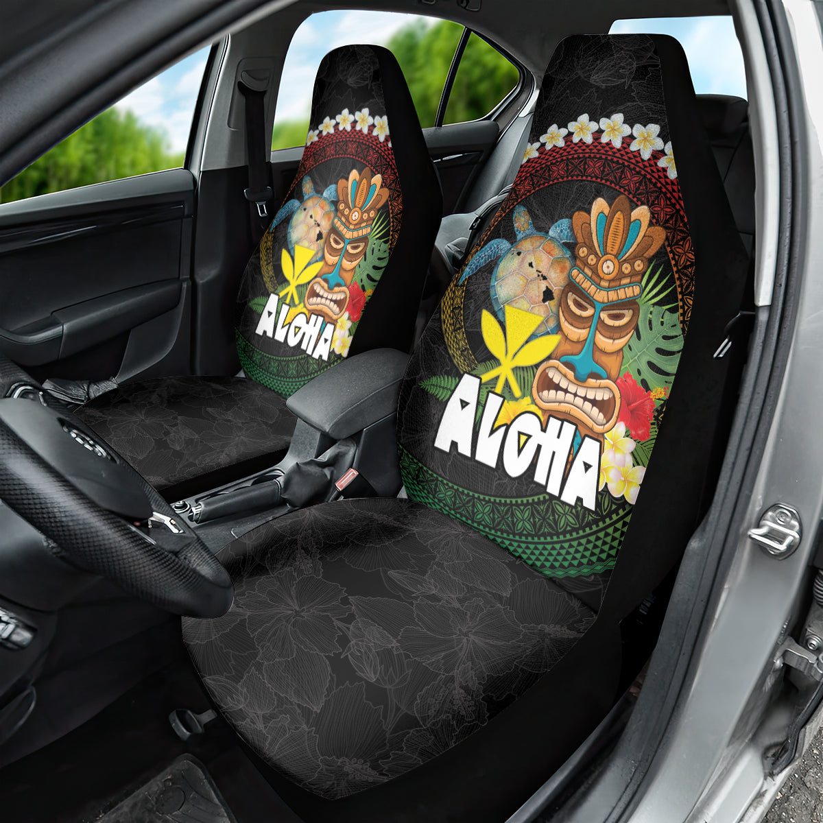 Aloha Hawaii Car Seat Cover Kanaka Maoli with Polynesian Spiral Plumeria LT03 - Polynesian Pride