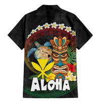 Aloha Hawaii Family Matching Mermaid Dress and Hawaiian Shirt Kanaka Maoli with Polynesian Spiral Plumeria LT03 - Polynesian Pride
