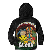 Aloha Hawaii Kid Hoodie Kanaka Maoli with Polynesian Spiral Plumeria LT03 - Polynesian Pride