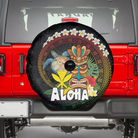 Aloha Hawaii Spare Tire Cover Kanaka Maoli with Polynesian Spiral Plumeria LT03 - Polynesian Pride