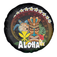Aloha Hawaii Spare Tire Cover Kanaka Maoli with Polynesian Spiral Plumeria LT03 - Polynesian Pride