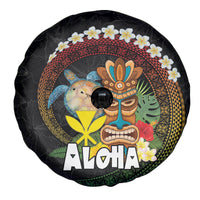 Aloha Hawaii Spare Tire Cover Kanaka Maoli with Polynesian Spiral Plumeria LT03 - Polynesian Pride