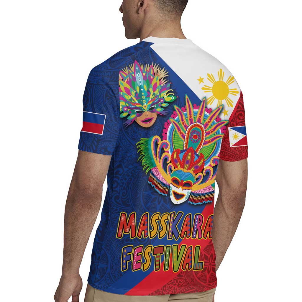 Philippines MassKara Rugby Jersey Filipino Carnival Mask and Polynesian Pattern LT03 - Polynesian Pride