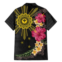 Hawaii and Philippines Together Family Matching Mermaid Dress and Hawaiian Shirt Hibiscus Flower and Sun Badge Polynesian Pattern Coloful LT03 - Polynesian Pride