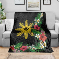Tropical Hawaii and Philippines Blanket Kanaka Maoli and Sun Badge Batok Tattoo Colorful LT03 - Polynesian Pride