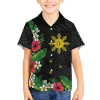 Tropical Hawaii and Philippines Hawaiian Shirt Kanaka Maoli and Sun Badge Batok Tattoo Colorful LT03 - Polynesian Pride