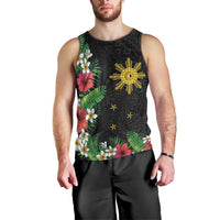 Tropical Hawaii and Philippines Men Tank Top Kanaka Maoli and Sun Badge Batok Tattoo Colorful LT03 - Polynesian Pride
