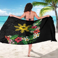Tropical Hawaii and Philippines Sarong Kanaka Maoli and Sun Badge Batok Tattoo Colorful LT03 - Polynesian Pride