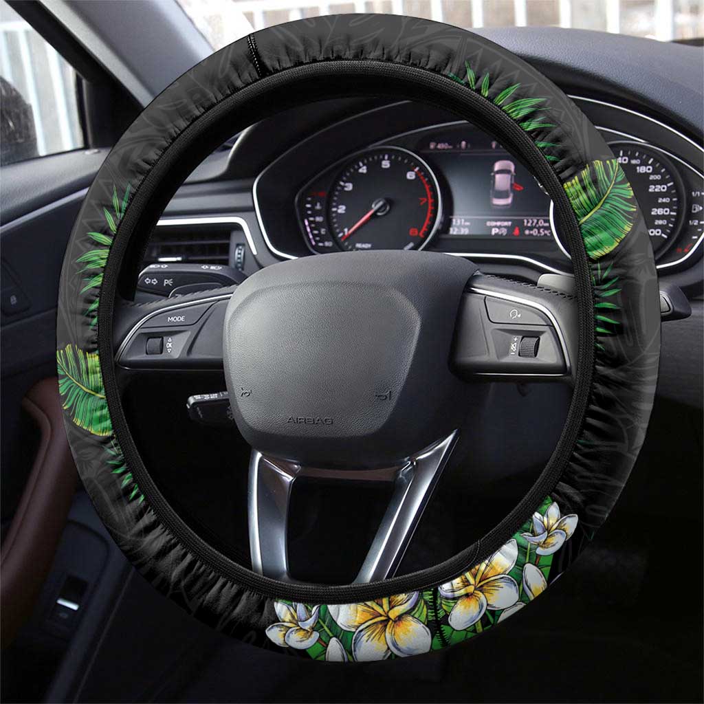 Tropical Hawaii and Philippines Steering Wheel Cover Kanaka Maoli and Sun Badge Batok Tattoo Colorful LT03 - Polynesian Pride