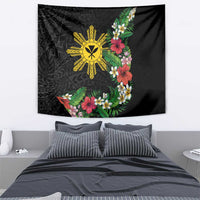 Tropical Hawaii and Philippines Tapestry Kanaka Maoli and Sun Badge Batok Tattoo Colorful LT03 - Polynesian Pride