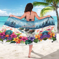 New Zealand Merry Christmas Sarong Kiwi Birds Snow Boarding-Vibrant Tropical Flower LT03 - Polynesian Pride