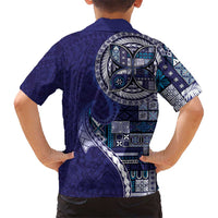 Samoan Siapo Art Tattoo Polynesian Pattern Hawaiian Shirt Navy Color LT03 - Polynesian Pride