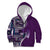 Samoan Siapo Art Tattoo Polynesian Pattern Kid Hoodie Purple Color - Polynesian Pride