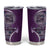 Samoan Siapo Art Tattoo Polynesian Pattern Tumbler Cup Purple Color - Polynesian Pride