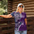Samoan Siapo Art Tattoo Polynesian Pattern Women Polo Shirt Purple Color - Polynesian Pride