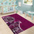 Samoan Siapo Art Tattoo Polynesian Pattern Area Rug Pink Color - Polynesian Pride
