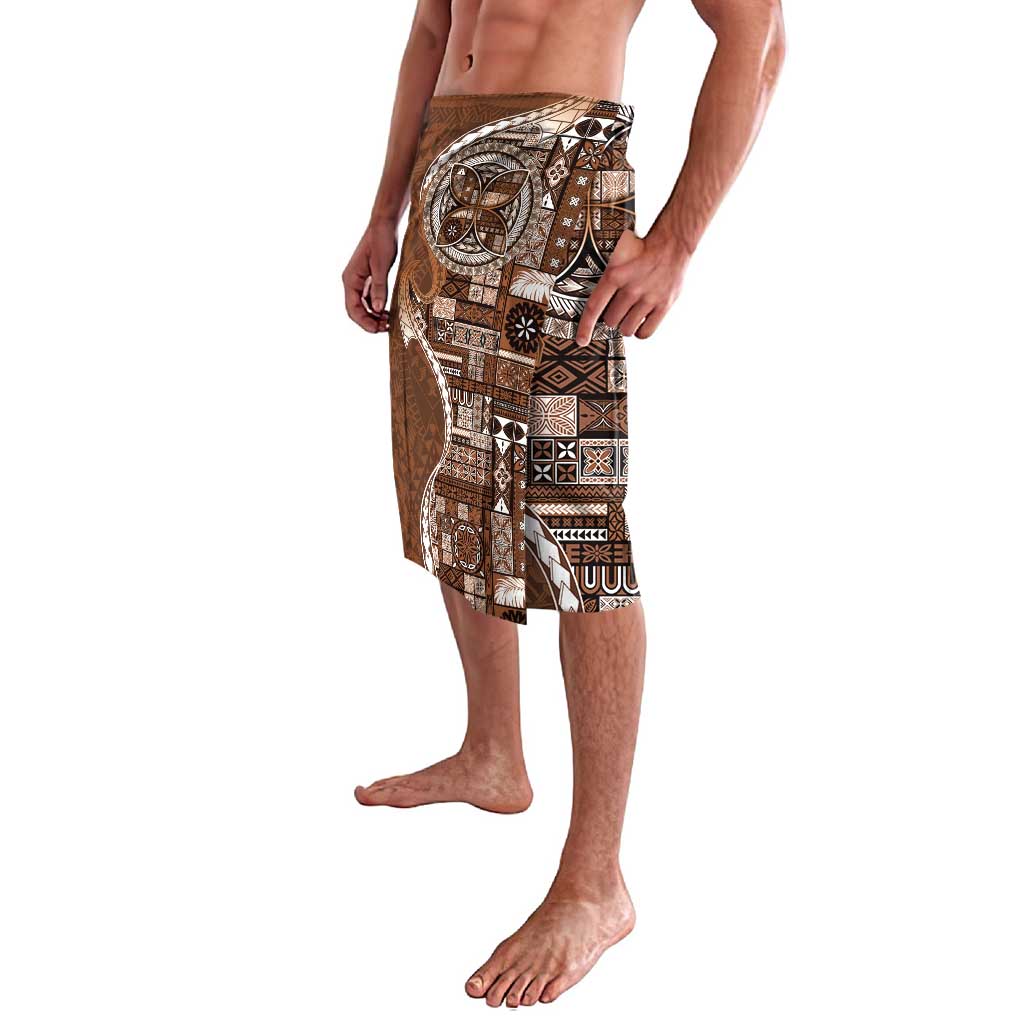 Samoan Siapo Art Tattoo Polynesian Pattern Lavalava Brown Color - Polynesian Pride