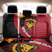 Papua New Guinea Mask Festival Back Car Seat Cover Papua Niugini Tribe Mask Melanesian Pattern LT03 - Polynesian Pride