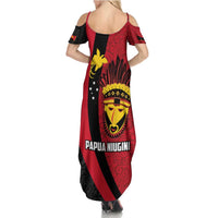 Papua New Guinea Mask Festival Family Matching Summer Maxi Dress and Hawaiian Shirt Papua Niugini Tribe Mask Melanesian Pattern LT03 - Polynesian Pride