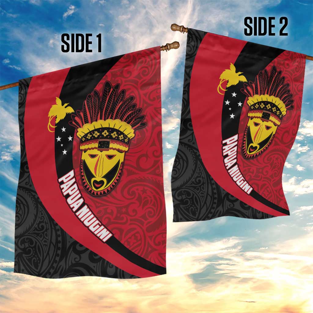 Papua New Guinea Mask Festival Garden Flag Papua Niugini Tribe Mask Melanesian Pattern LT03 - Polynesian Pride