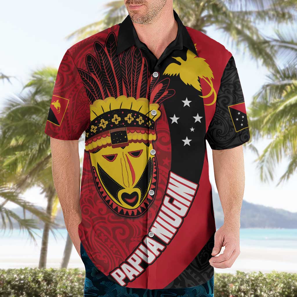 Papua New Guinea Mask Festival Hawaiian Shirt Papua Niugini Tribe Mask Melanesian Pattern LT03 - Polynesian Pride
