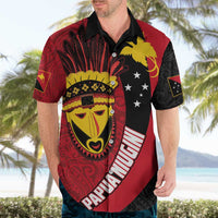 Papua New Guinea Mask Festival Hawaiian Shirt Papua Niugini Tribe Mask Melanesian Pattern LT03 - Polynesian Pride