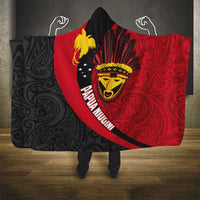 Papua New Guinea Mask Festival Hooded Blanket Papua Niugini Tribe Mask Melanesian Pattern LT03 - Polynesian Pride