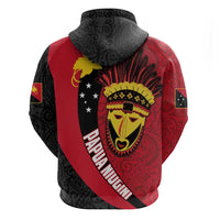 Papua New Guinea Mask Festival Hoodie Papua Niugini Tribe Mask Melanesian Pattern LT03 - Polynesian Pride