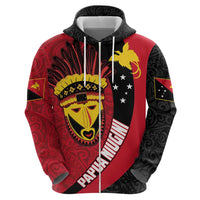 Papua New Guinea Mask Festival Hoodie Papua Niugini Tribe Mask Melanesian Pattern LT03 - Polynesian Pride