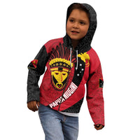 Papua New Guinea Mask Festival Kid Hoodie Papua Niugini Tribe Mask Melanesian Pattern LT03 - Polynesian Pride