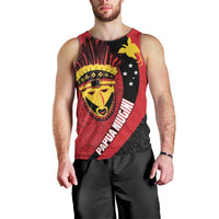 Papua New Guinea Mask Festival Men Tank Top Papua Niugini Tribe Mask Melanesian Pattern LT03 - Polynesian Pride