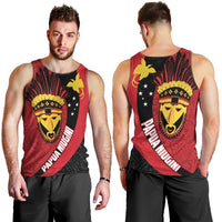Papua New Guinea Mask Festival Men Tank Top Papua Niugini Tribe Mask Melanesian Pattern LT03 - Polynesian Pride