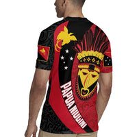 Papua New Guinea Mask Festival Rugby Jersey Papua Niugini Tribe Mask Melanesian Pattern LT03 - Polynesian Pride