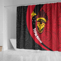 Papua New Guinea Mask Festival Shower Curtain Papua Niugini Tribe Mask Melanesian Pattern LT03 - Polynesian Pride