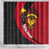 Papua New Guinea Mask Festival Shower Curtain Papua Niugini Tribe Mask Melanesian Pattern LT03 - Polynesian Pride