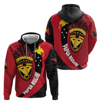 Papua New Guinea Mask Festival Zip Hoodie Papua Niugini Tribe Mask Melanesian Pattern LT03 - Polynesian Pride