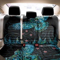 New Zealand Kea Bird Back Car Seat Cover Maori Tattoo and Silver Fern Paua Shell Style LT03 - Polynesian Pride