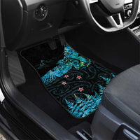 New Zealand Kea Bird Car Mats Maori Tattoo and Silver Fern Paua Shell Style LT03 - Polynesian Pride