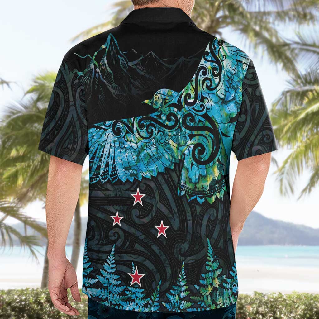 New Zealand Kea Bird Hawaiian Shirt Maori Tattoo and Silver Fern Paua Shell Style LT03 - Polynesian Pride