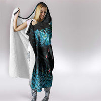 New Zealand Kea Bird Hooded Blanket Maori Tattoo and Silver Fern Paua Shell Style LT03 - Polynesian Pride