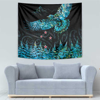 New Zealand Kea Bird Tapestry Maori Tattoo and Silver Fern Paua Shell Style LT03 - Polynesian Pride