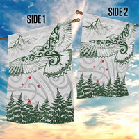 New Zealand Kea Bird Garden Flag Maori Tattoo and Silver Fern Green Color LT03 - Polynesian Pride