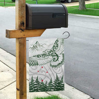 New Zealand Kea Bird Garden Flag Maori Tattoo and Silver Fern Green Color LT03 - Polynesian Pride