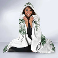 New Zealand Kea Bird Hooded Blanket Maori Tattoo and Silver Fern Green Color LT03 - Polynesian Pride