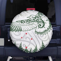 New Zealand Kea Bird Spare Tire Cover Maori Tattoo and Silver Fern Green Color LT03 - Polynesian Pride