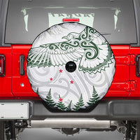 New Zealand Kea Bird Spare Tire Cover Maori Tattoo and Silver Fern Green Color LT03 - Polynesian Pride